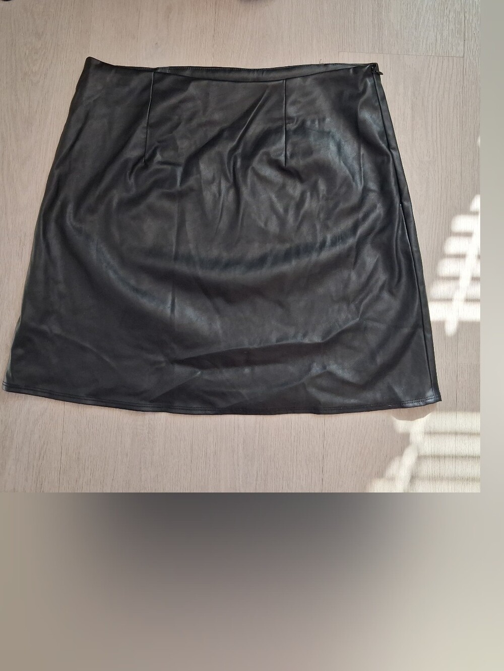 Old Navy Black Faux Leather Mini Skirt